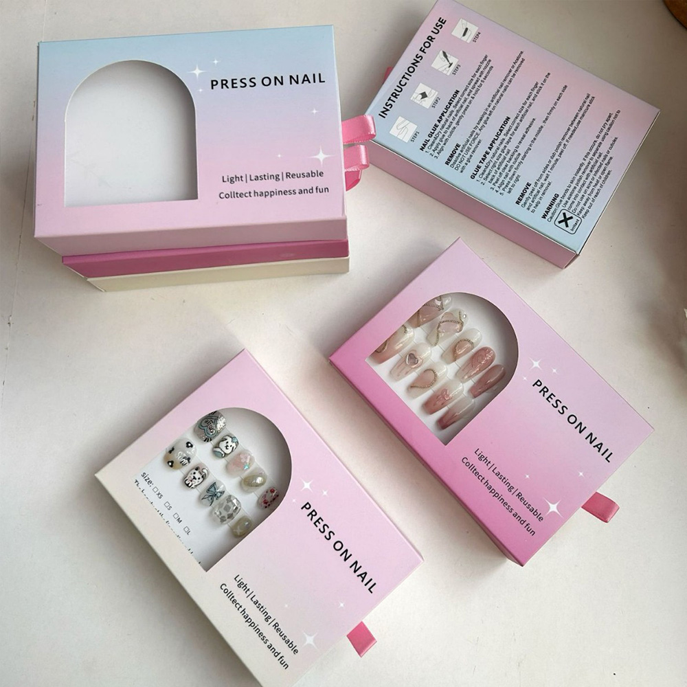 Custom Printed Paper Pull-Out Window Nail Art Inside Gift Presentation Box-2.jpg