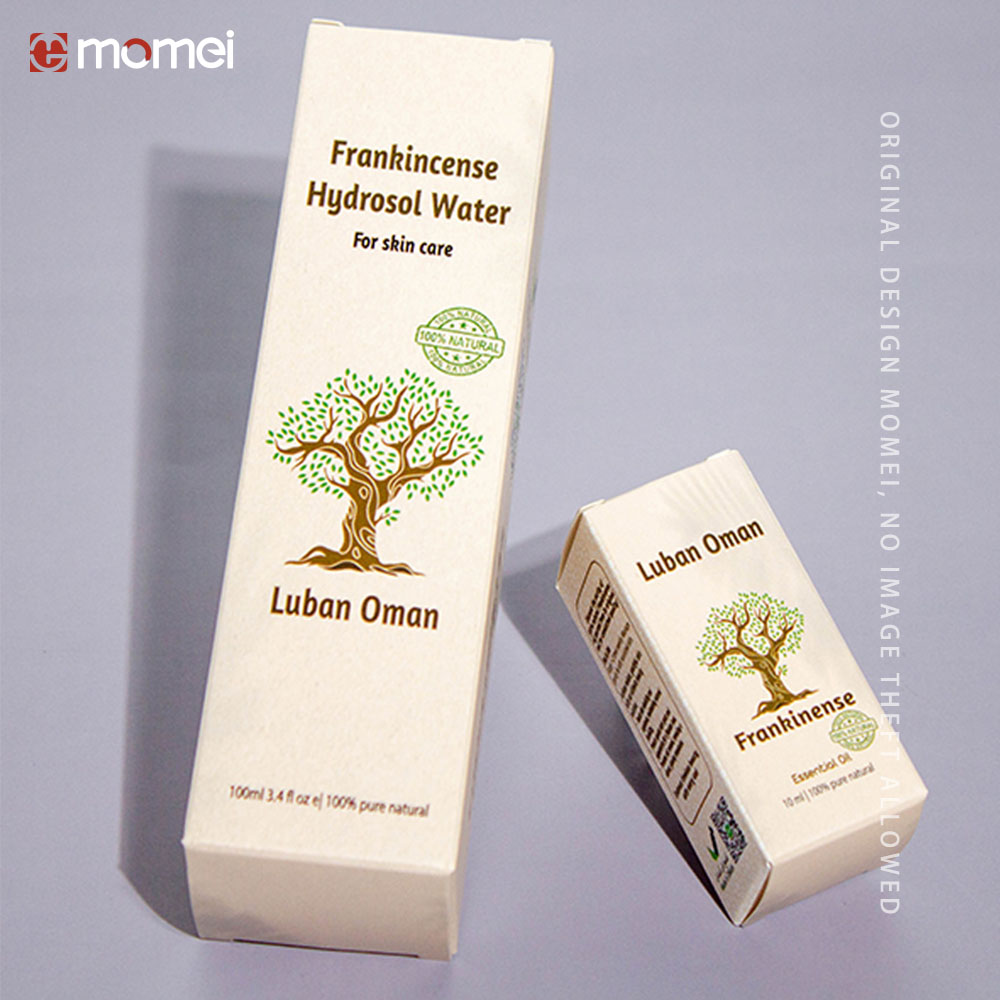 Custom Printed Mono Carton Box Skincare Products White Card Folding Packaging Boxes