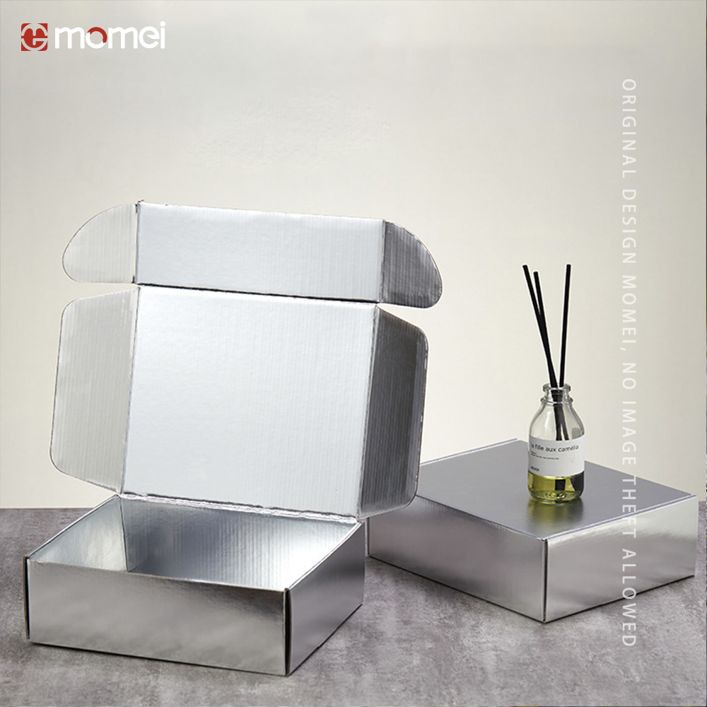 Personalized Silver Card Cardboard Mailer Boxes For Reed Diffusers