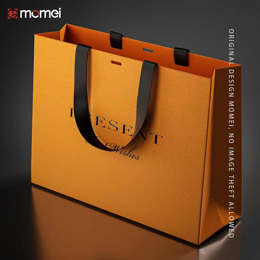 Customized Personalised Colored Strong Paper Grocery Bags With Logo