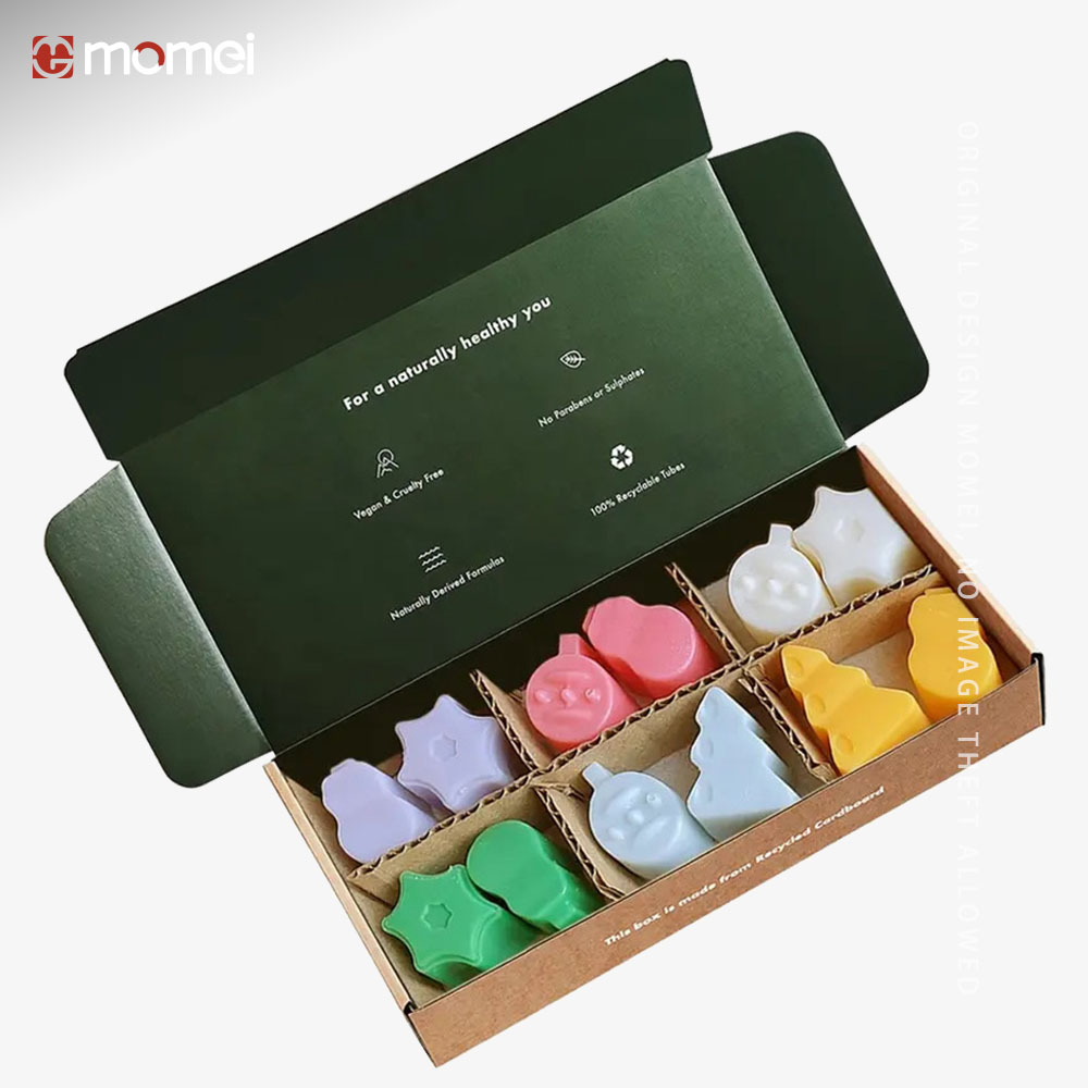 Custom Kraft Cards Paper Single Color Printed Corrugated Mailer Cardboard Soap Boxes For Packaging