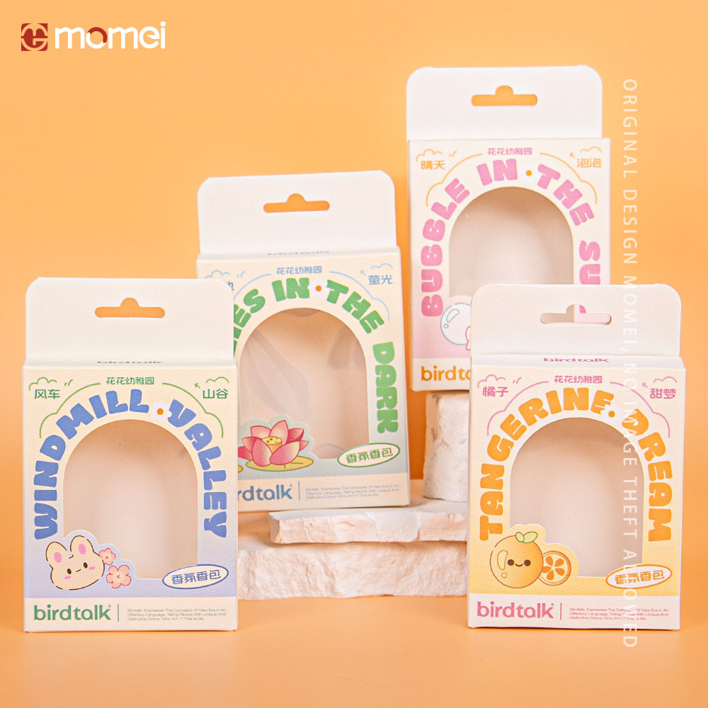 Custom Printed Hanging Window Design Fragrance Foldable Paper Packaging Box