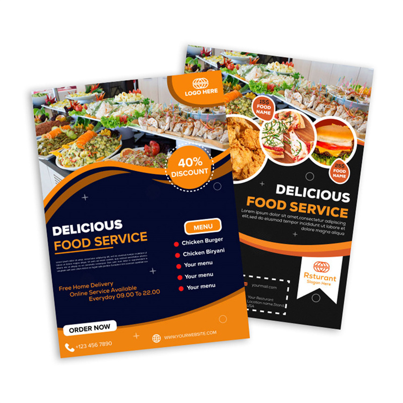 Customize Simple Food Booklet Hamburger Restaurant05.jpg