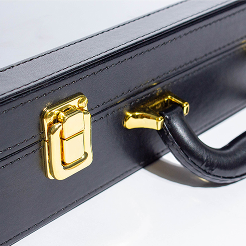 Custom Black Handle Design PU Jewellery Leather Gift Box With Transparent PVC Window04.jpg