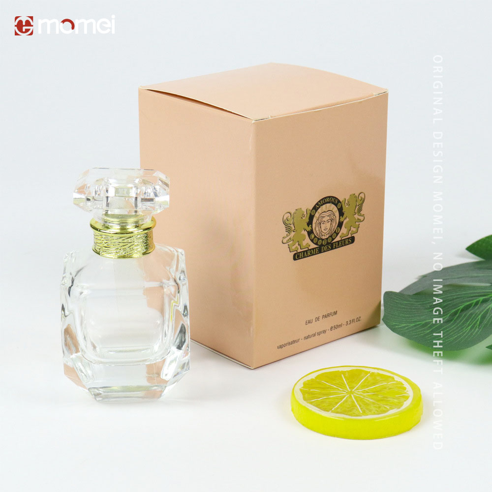 Custom Printed White Card Square Fragrance Paper Box With Insert