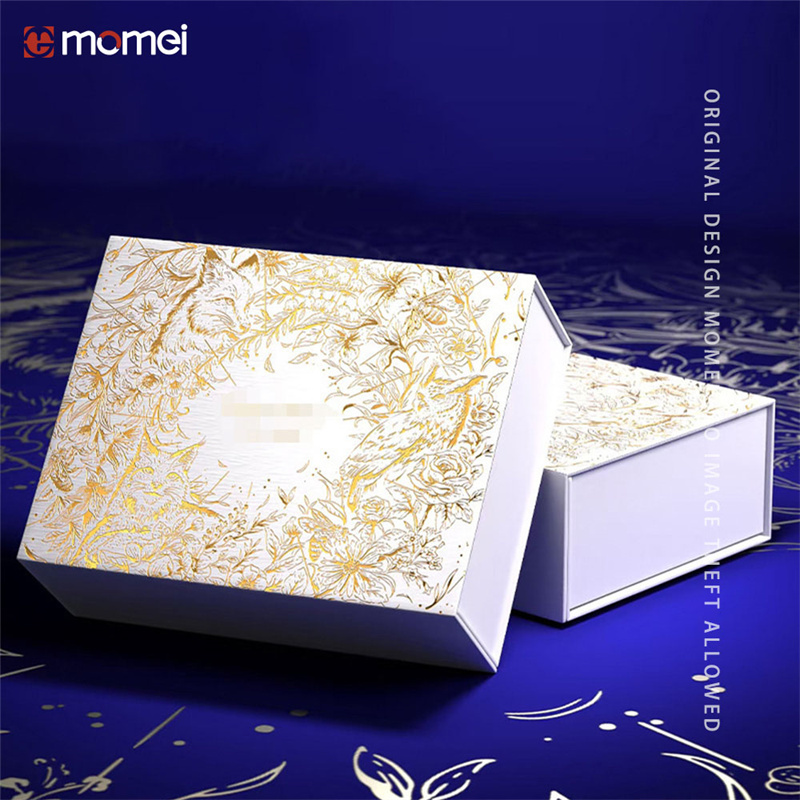 Customized Specialty Paper Stamping Book Type Foldable Magnetic Box