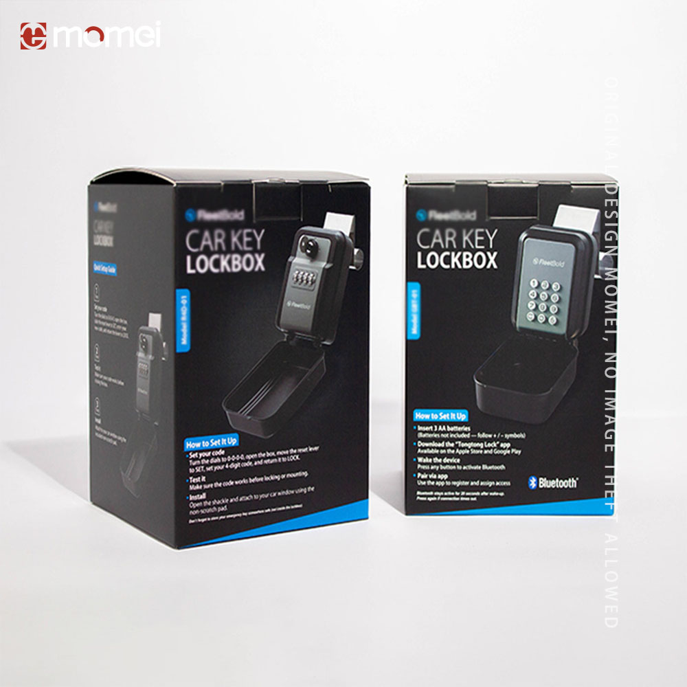 Foldable Custom Printed Combination Lock Packaging Boxes With Inner