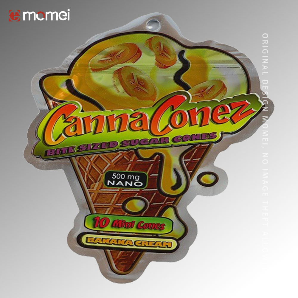 Holographic Zipper Standing Up Sweet Pouch Printing Packaging Doypack