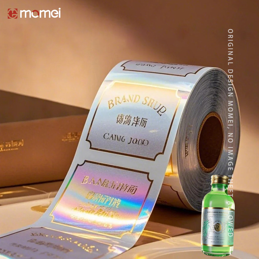 Roll Die Cut Vinyl Business Personalised Holographic Labels Stickers Printing